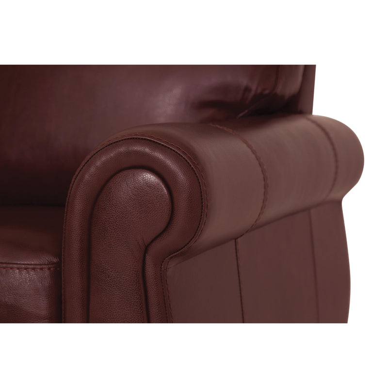 Palliser Borrego Stationary Leather Match Loveseat 77890-03-GRADE100-GARNET IMAGE 4