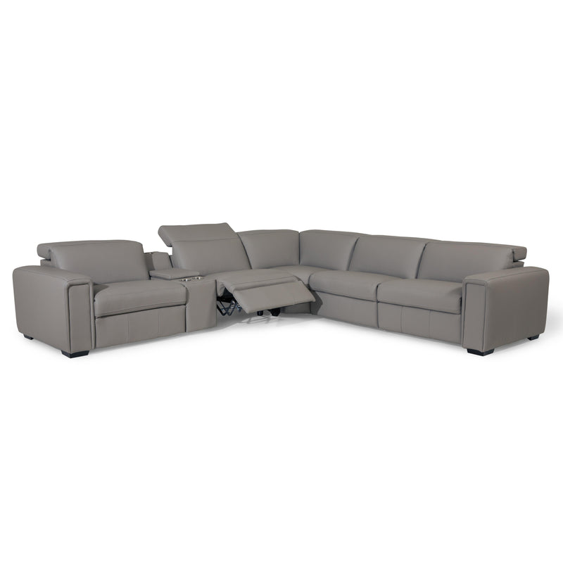 Palliser Titan Power Reclining Leather Match 6 pc Sectional 44004-7P/44004-K3/44004-70/44004-9A/44004-70/44004-6P-EVOQUE-STONE-MATCH IMAGE 5