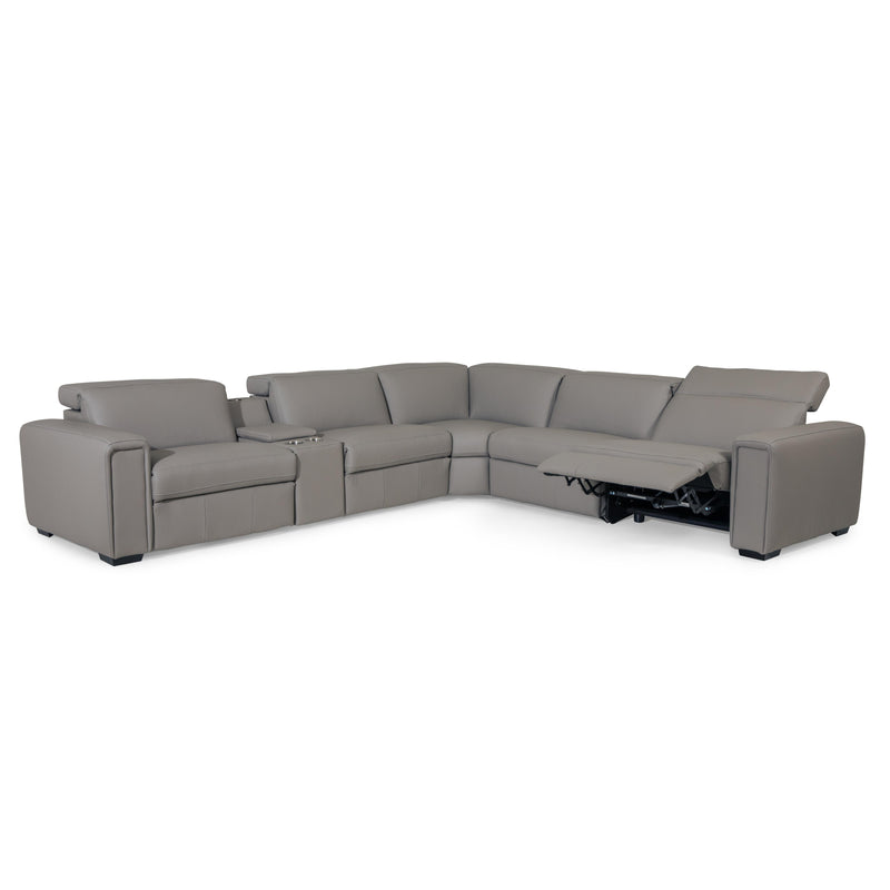 Palliser Titan Power Reclining Leather Match 6 pc Sectional 44004-7P/44004-K3/44004-70/44004-9A/44004-70/44004-6P-EVOQUE-STONE-MATCH IMAGE 6