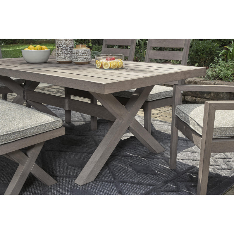 Signature Design by Ashley Hillside Barn P564-625 Rectangular Dining Table with Umbrella Option IMAGE 6