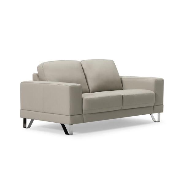 Palliser Seattle Stationary Leather Match Loveseat 77625-03-EVOQUE-MIST-MATCH IMAGE 1