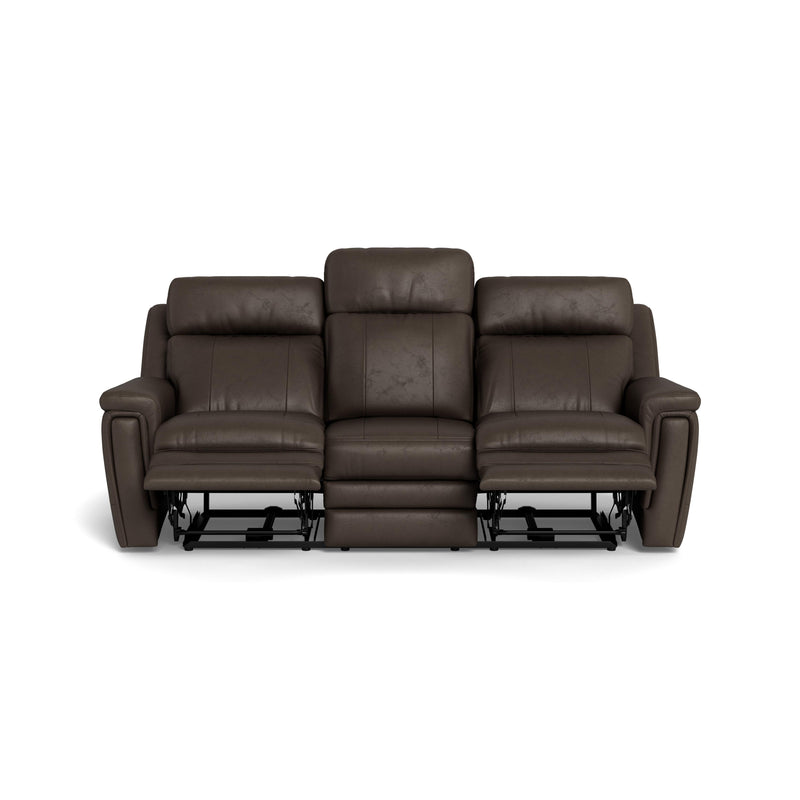 Palliser Asher Power Reclining Leather Match Sofa 41065-L6-SOLANA-MOUNTAIN-MATCH IMAGE 2