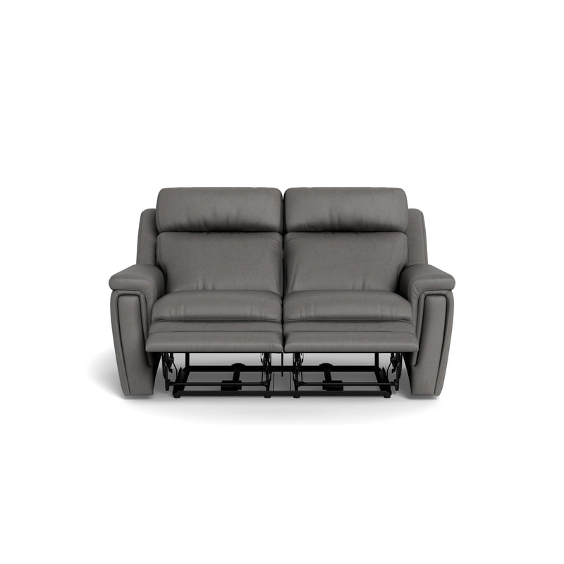 Palliser Asher Power Reclining Leather Match Loveseat 41065-L7-BALI-RAINSTORM-MATCH IMAGE 2