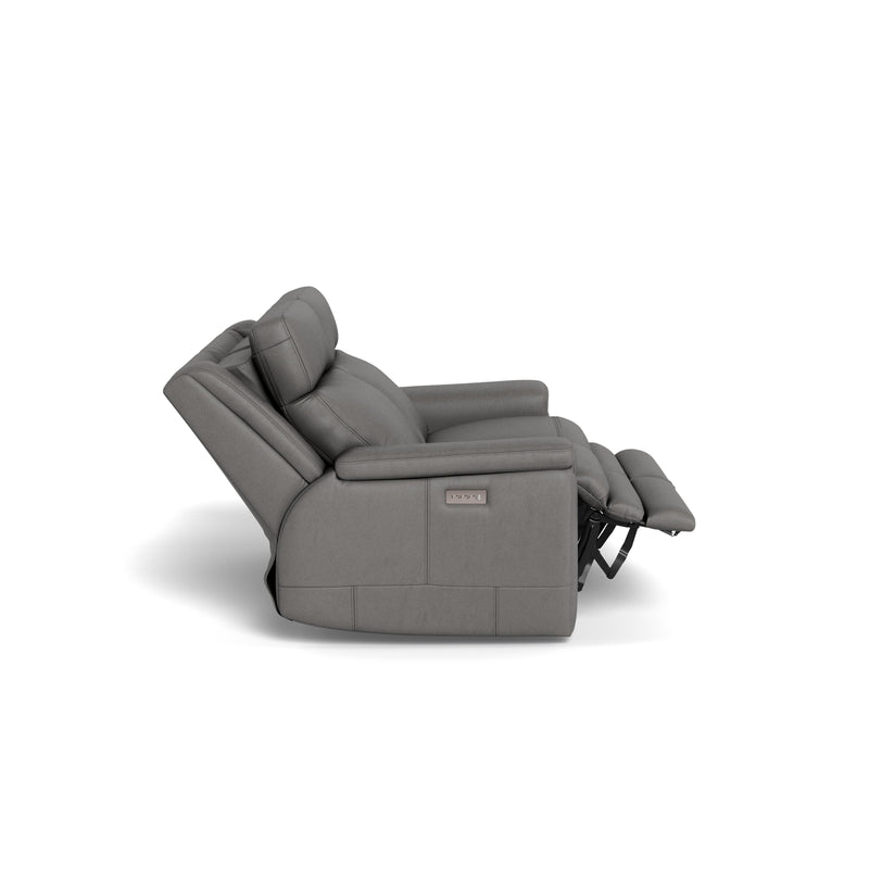 Palliser Asher Power Reclining Leather Match Loveseat 41065-L7-BALI-RAINSTORM-MATCH IMAGE 6