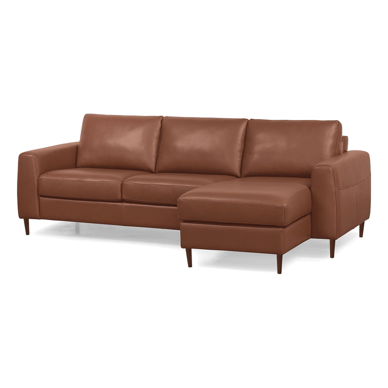 Palliser Atticus Leather Match 2 pc Sectional 77325-07/77325-15-SOLANA-AFRICA-MATCH IMAGE 2