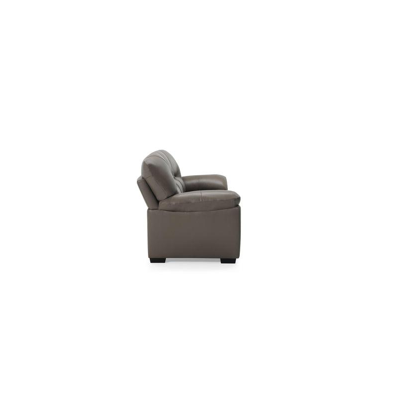 Palliser Amisk Stationary Leather Match Sofa 77343-01-VALENCIA-PEWTER-MATCH IMAGE 2