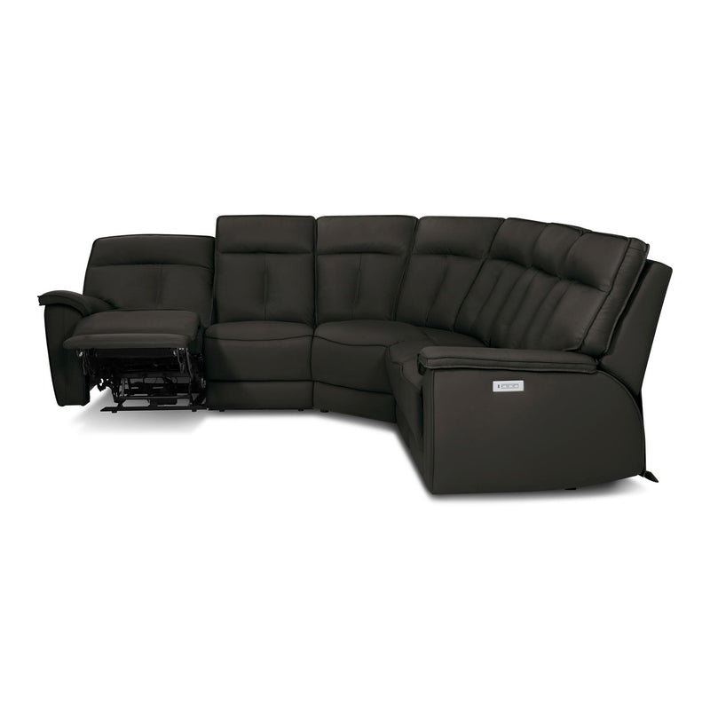 Palliser Oakley Power Reclining Leather Match 5 pc Sectional 41187-L2/41187-10/41187-9X/41187-L3/41187-L1-BALI-CAROB-MATCH IMAGE 4