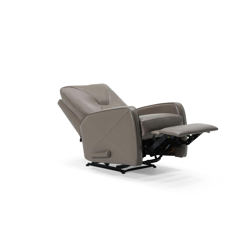 Palliser Theo Rocker Leather Match Recliner with Wall Recline 42002-35-VALENCIA-PEWTER-MATCH IMAGE 3