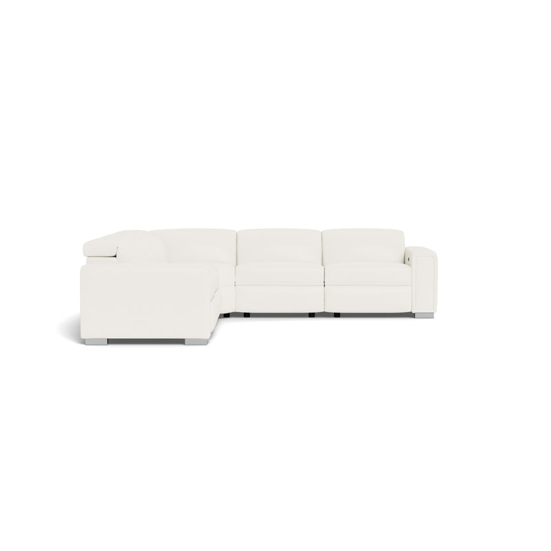 Palliser Titan Power Reclining Leather Match 5 pc Sectional 44004-6P/44004-70/44004-9A/44004-70/44004-7P-VALENCIA-SNOW-MATCH IMAGE 3