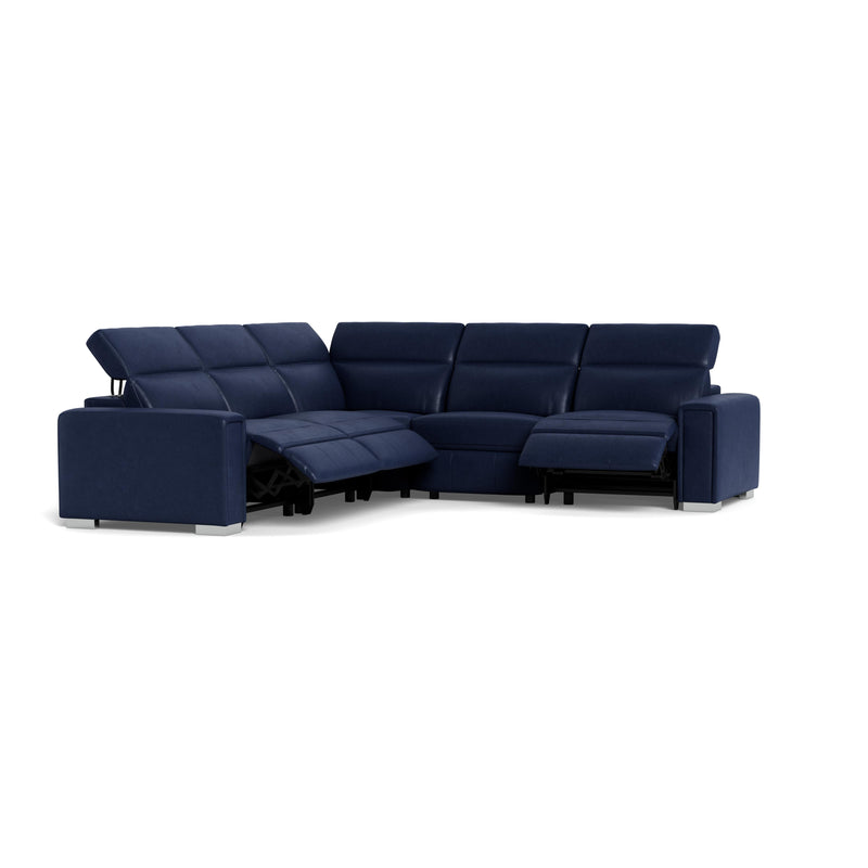 Palliser Titan Power Reclining Leather Match 5 pc Sectional 44004-6P/44004-70/44004-9A/44004-70/44004-7P-VALENCIA-SAPPHIRE-MATCH IMAGE 10