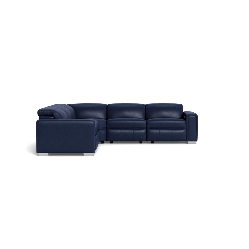 Palliser Titan Power Reclining Leather Match 5 pc Sectional 44004-6P/44004-70/44004-9A/44004-70/44004-7P-VALENCIA-SAPPHIRE-MATCH IMAGE 3