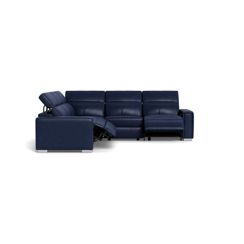 Palliser Titan Power Reclining Leather Match 5 pc Sectional 44004-6P/44004-70/44004-9A/44004-70/44004-7P-VALENCIA-SAPPHIRE-MATCH IMAGE 4