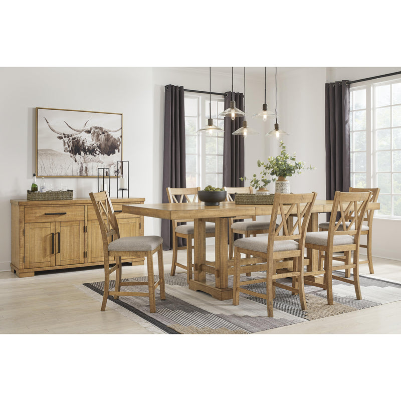 Signature Design by Ashley Havonplane Counter Height Dining Table with Trestle Base D773-32 IMAGE 10