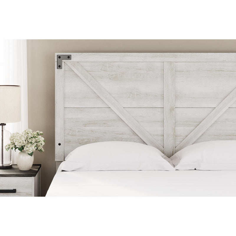 Signature Design by Ashley Shawburn EB4121-157 Queen Crossbuck Panel Headboard IMAGE 3