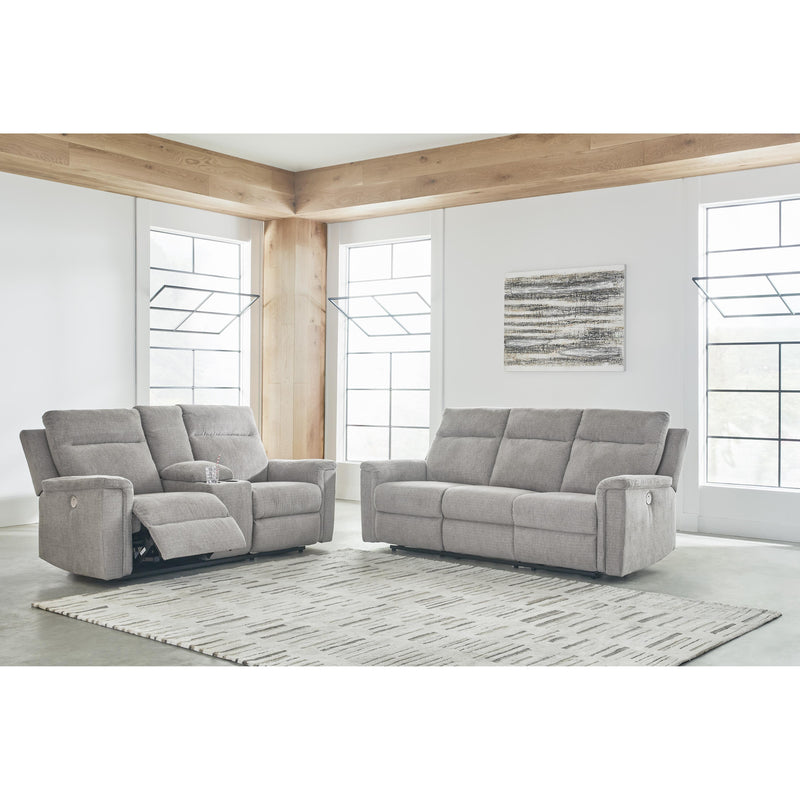 Signature Design by Ashley Barnsana Power Reclining Fabric Loveseat with Console 3320196C IMAGE 11