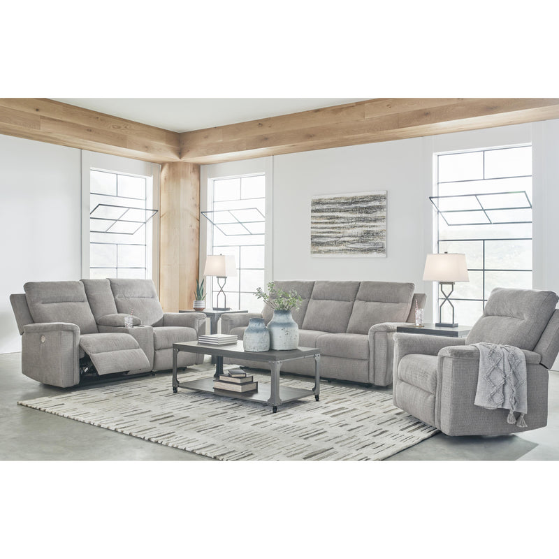 Signature Design by Ashley Barnsana Power Reclining Fabric Loveseat with Console 3320196C IMAGE 14