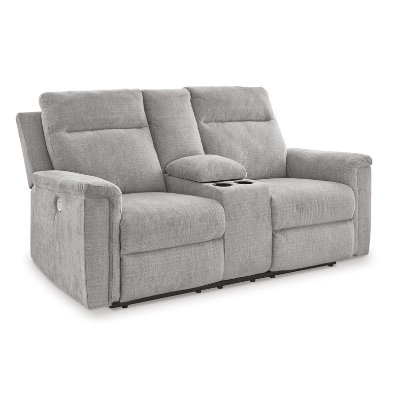 Signature Design by Ashley Barnsana Power Reclining Fabric Loveseat with Console 3320196C IMAGE 1