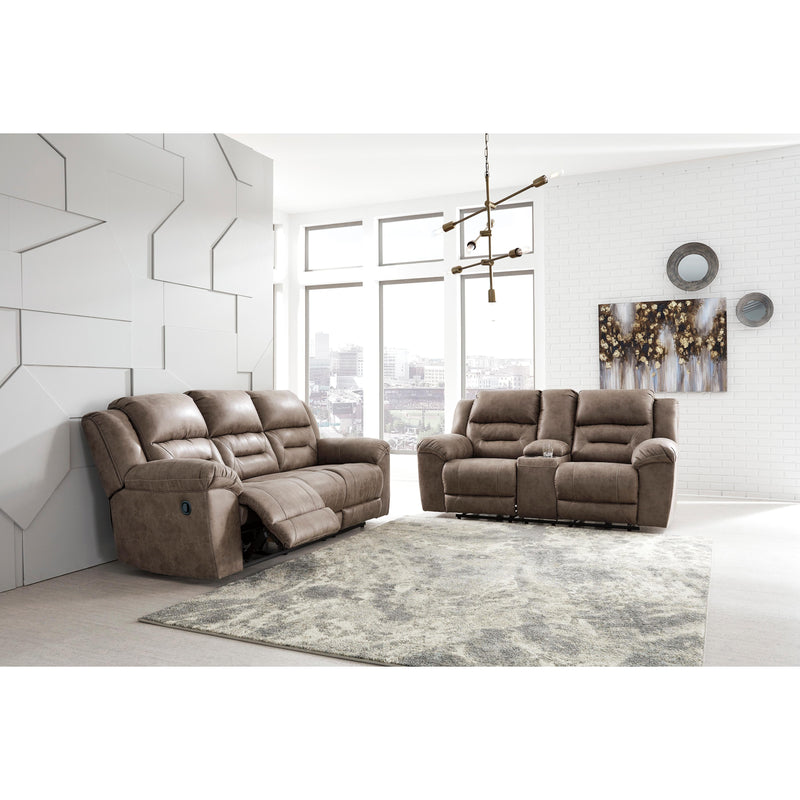 Signature Design by Ashley Stoneland Reclining Leather Look Sofa 3990588C IMAGE 5