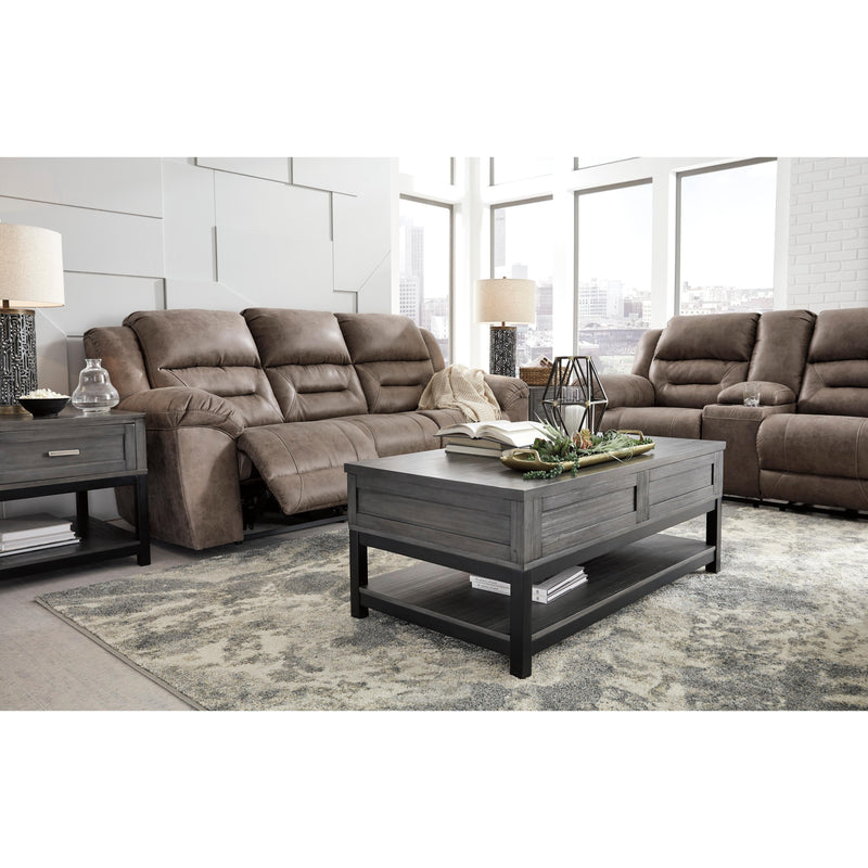 Signature Design by Ashley Stoneland Reclining Leather Look Sofa 3990588C IMAGE 6