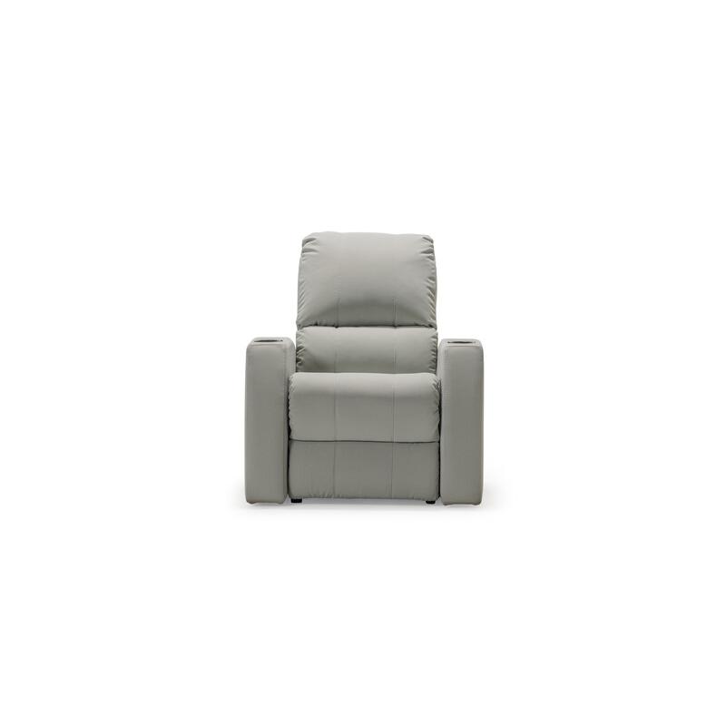 Palliser Pacifico Leather Look Recliner 41920-1R-SHATTER-SMOKE IMAGE 2