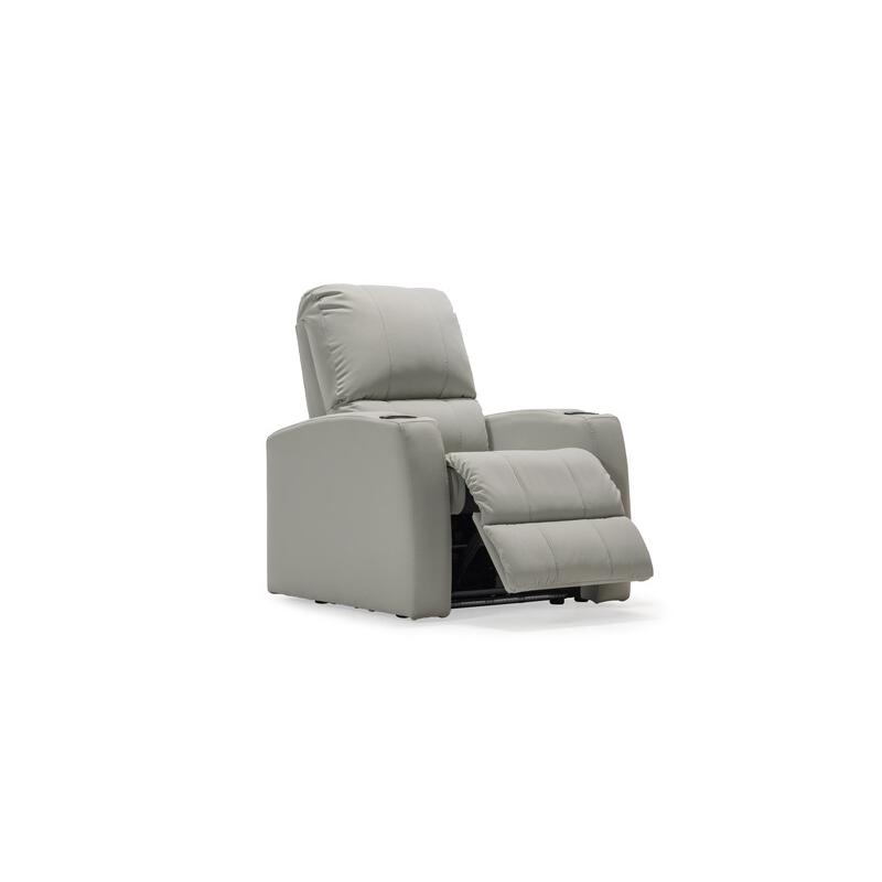 Palliser Pacifico Leather Look Recliner 41920-1R-SHATTER-SMOKE IMAGE 3