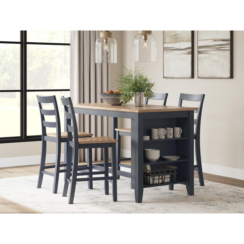 Signature Design by Ashley Gesthaven Counter Height Dining Table with Trestle Base D399-13 IMAGE 9