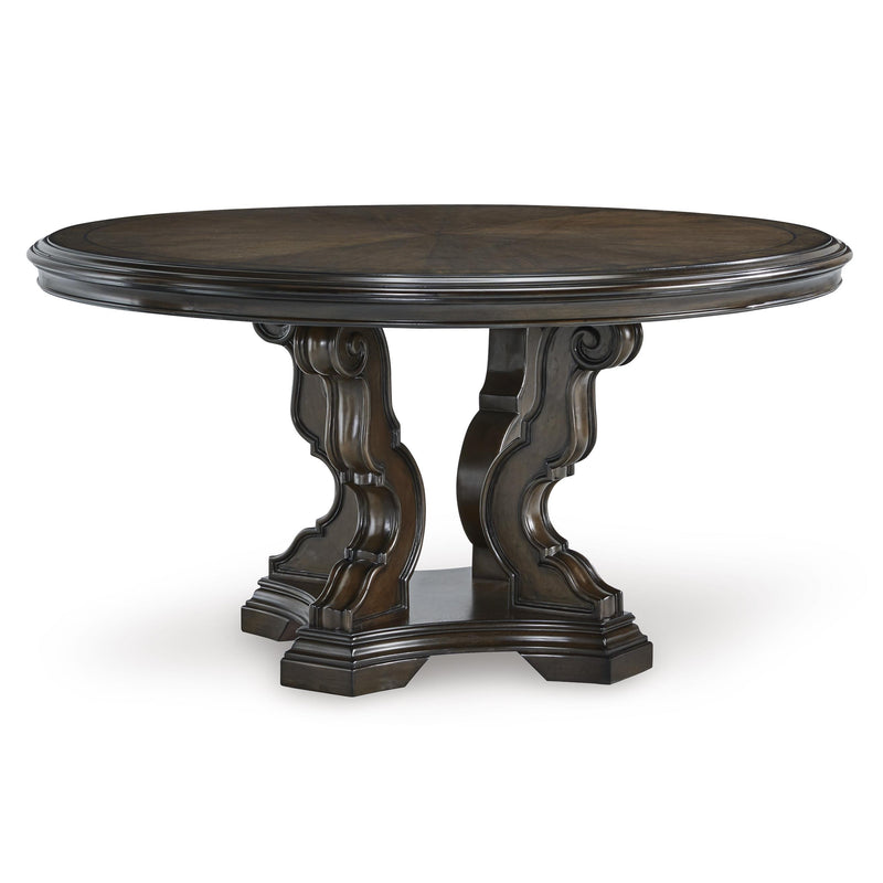 Signature Design by Ashley Round Maylee Dining Table D947-50B/D947-50T IMAGE 1