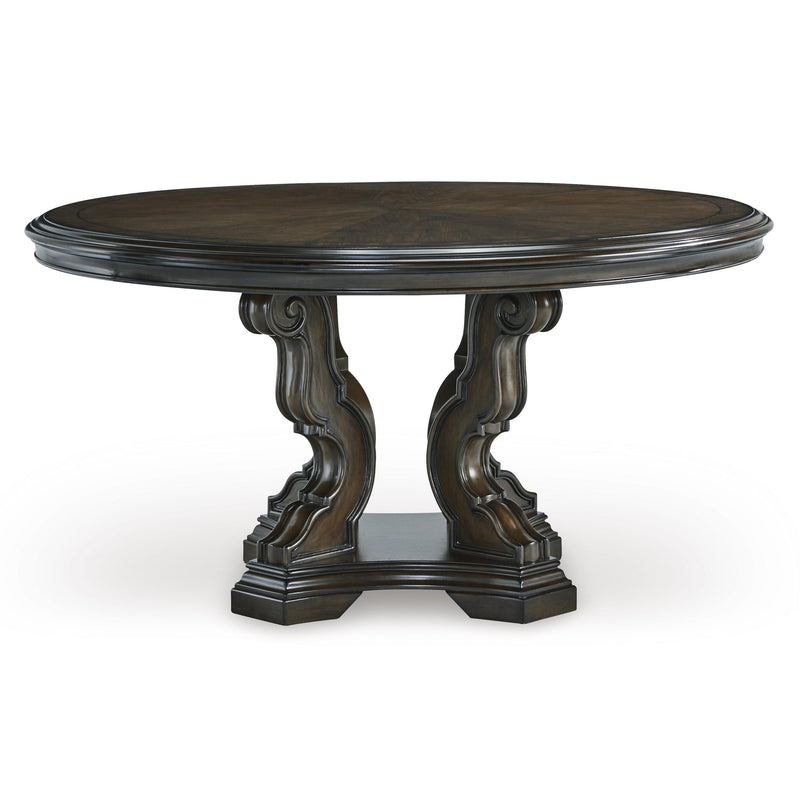 Signature Design by Ashley Round Maylee Dining Table D947-50B/D947-50T IMAGE 2