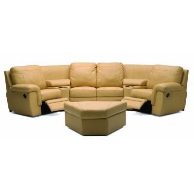 Palliser Brunswick Reclining Leather 3 pc Sectional 40620-47/40620-A1/40620-10/40620-10/40620-A1/40620-46-CLASSIC-WHEAT IMAGE 1