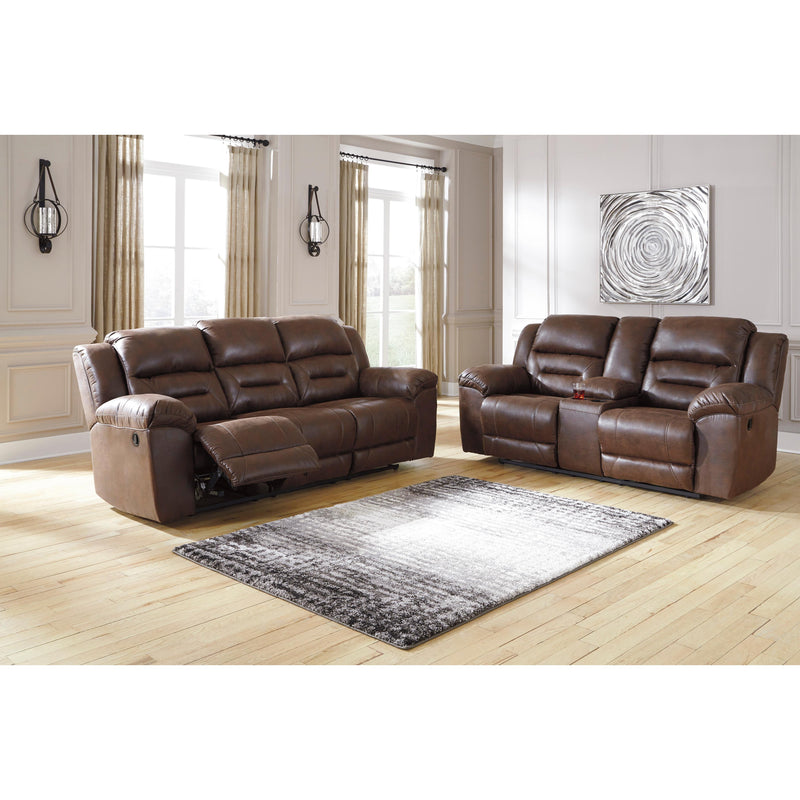 Signature Design by Ashley Stoneland Reclining Leather Look Sofa 3990488C IMAGE 5