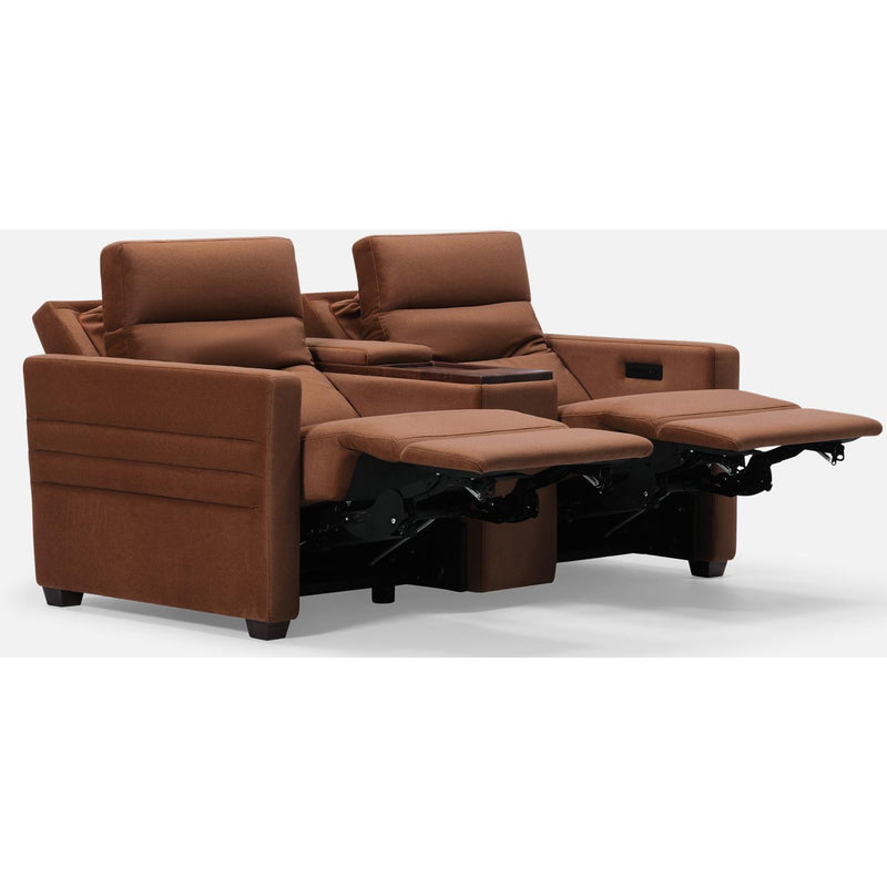 Palliser Reece Reclining Fabric and Leather Loveseat 40109 L8 Reece Power Recline Loveseat IMAGE 2