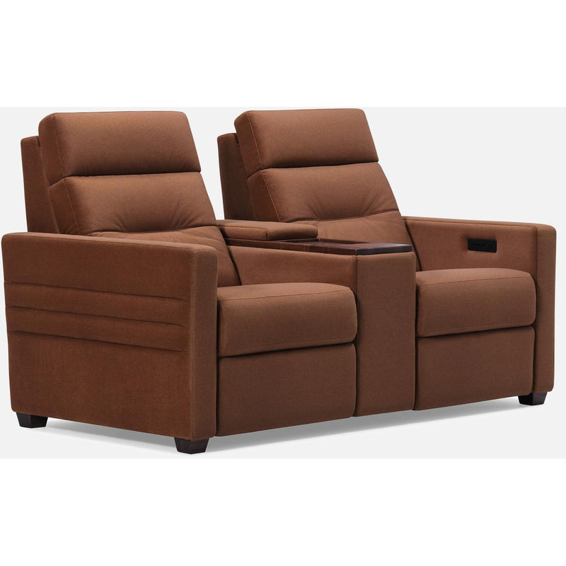 Palliser Reece Reclining Fabric and Leather Loveseat 40109 L8 Reece Power Recline Loveseat IMAGE 3