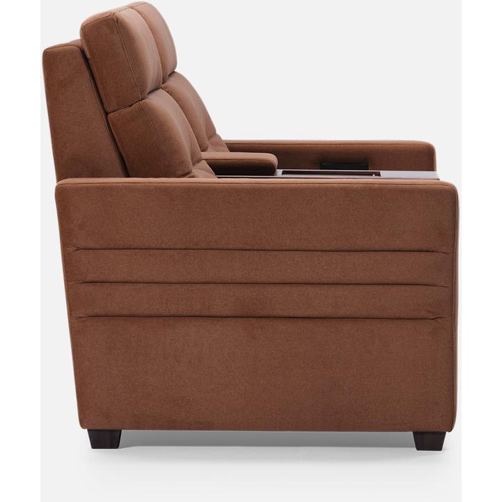 Palliser Reece Reclining Fabric and Leather Loveseat 40109 L8 Reece Power Recline Loveseat IMAGE 4