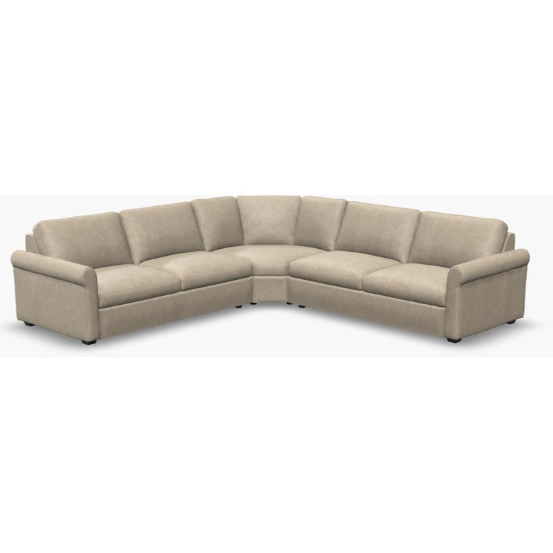 Palliser Madison Fabric and Leather Sectional 77679 92/9W/93 IMAGE 1