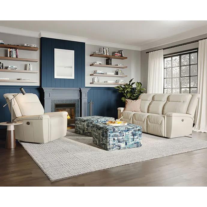 Palliser Strata Power Fabric and Leather Recliner with Wall Recline 40123-31 IMAGE 6