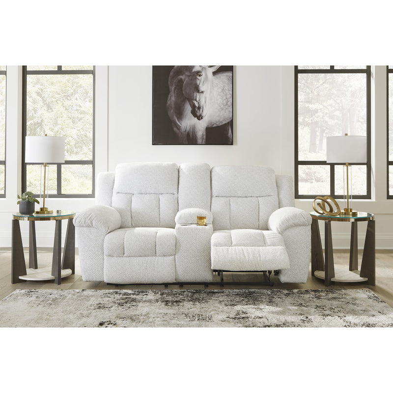 Signature Design by Ashley Frohn Reclining Fabric Loveseat with Console 3740594C IMAGE 7