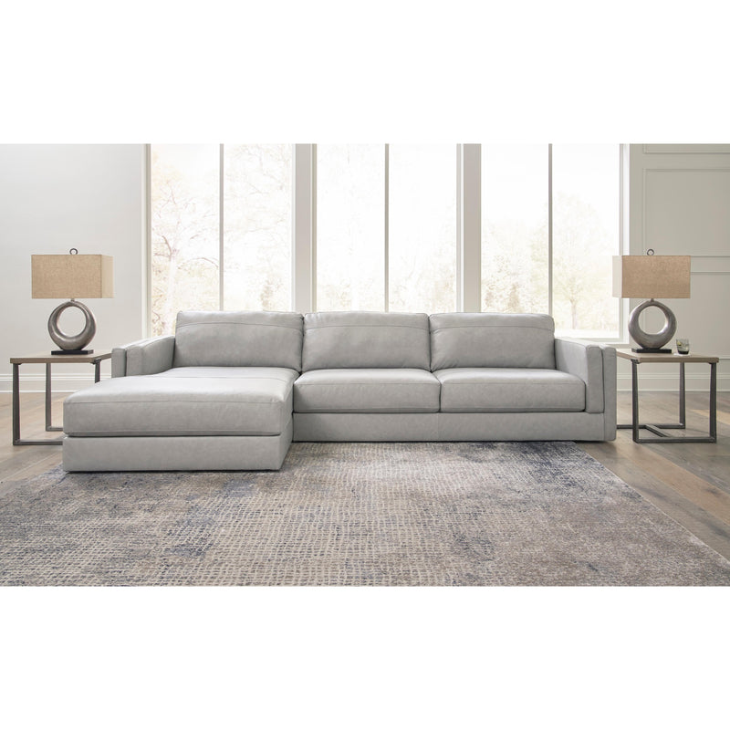 Signature Design by Ashley Amiata Leather Match 2 pc Sectional 5740416C/5740467C IMAGE 4