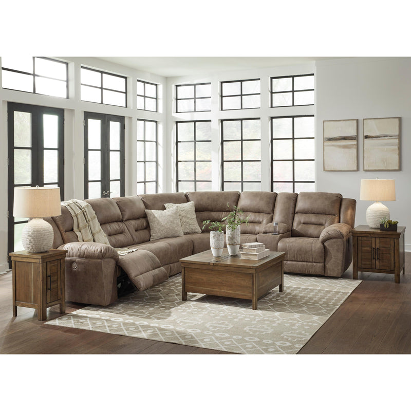 Signature Design by Ashley Ravenel Power Reclining Leather Look 4 pc Sectional 8310663C/8310646C/8310677C/8310690C IMAGE 5