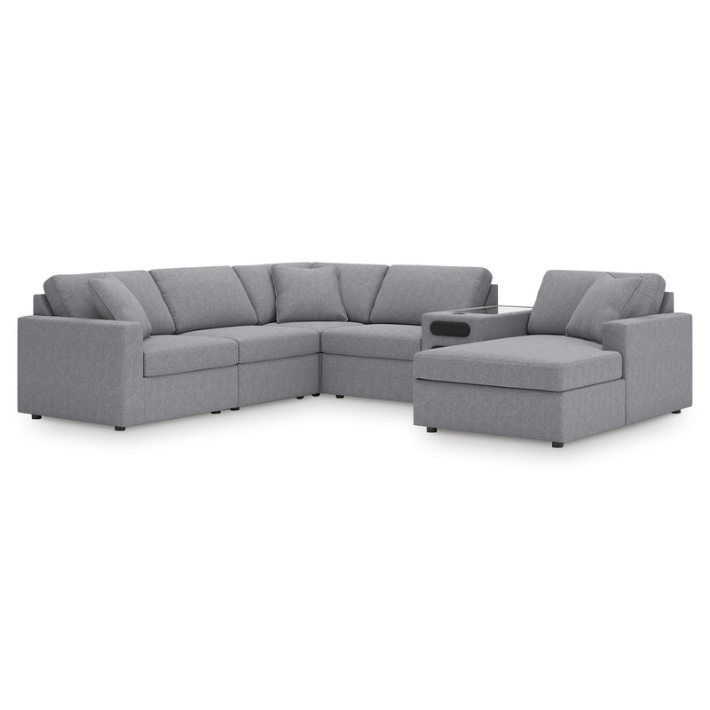 Signature Design by Ashley Modmax 92104S51 6 pc Sectional with Audio System and Chaise IMAGE 1