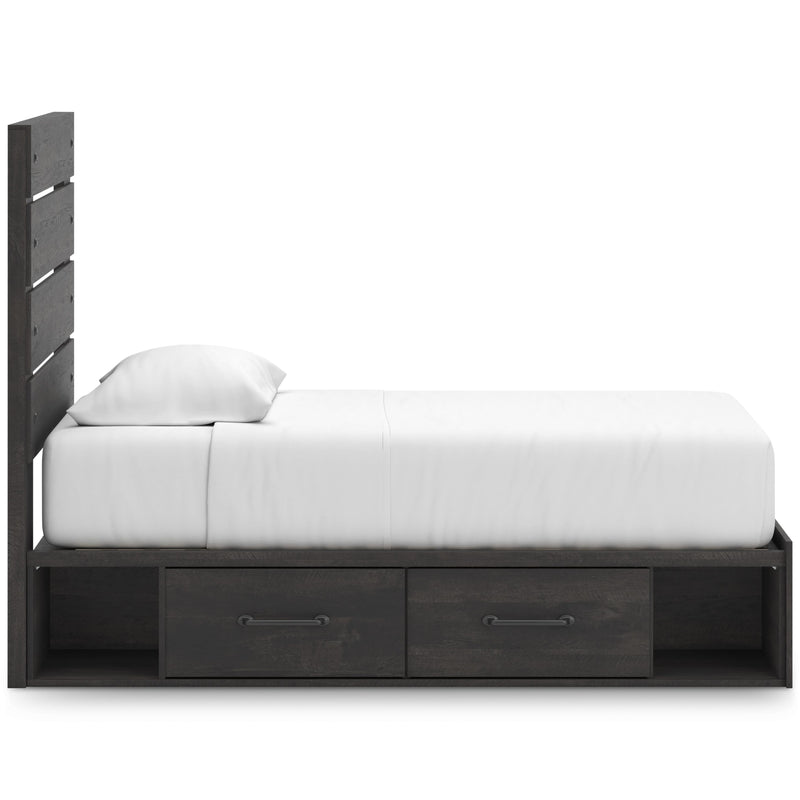 Signature Design by Ashley Hollivern Twin Panel Bed with Storage PCB2108-53/PCB2108-150/B100-11 IMAGE 4