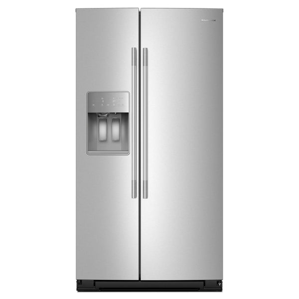 KitchenAid 36-inch, 21 cu. ft. Side-by-Side Refrigerator with Ice and Water Dispenser KRSC536RPS IMAGE 1