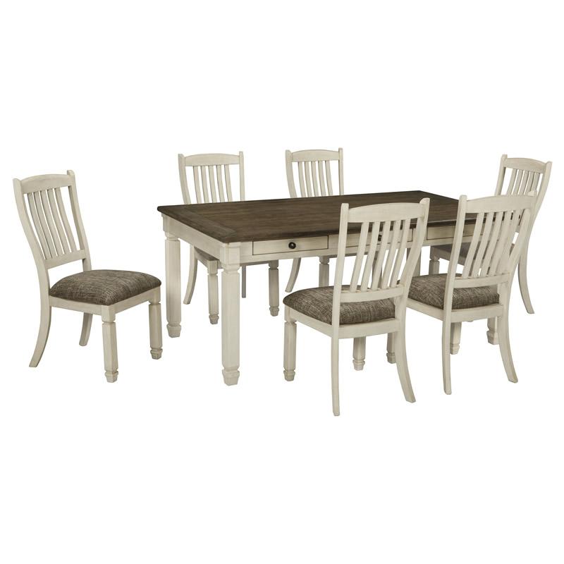 Signature Design by Ashley Bolanburg D647D8 7 pc Dining Set IMAGE 2